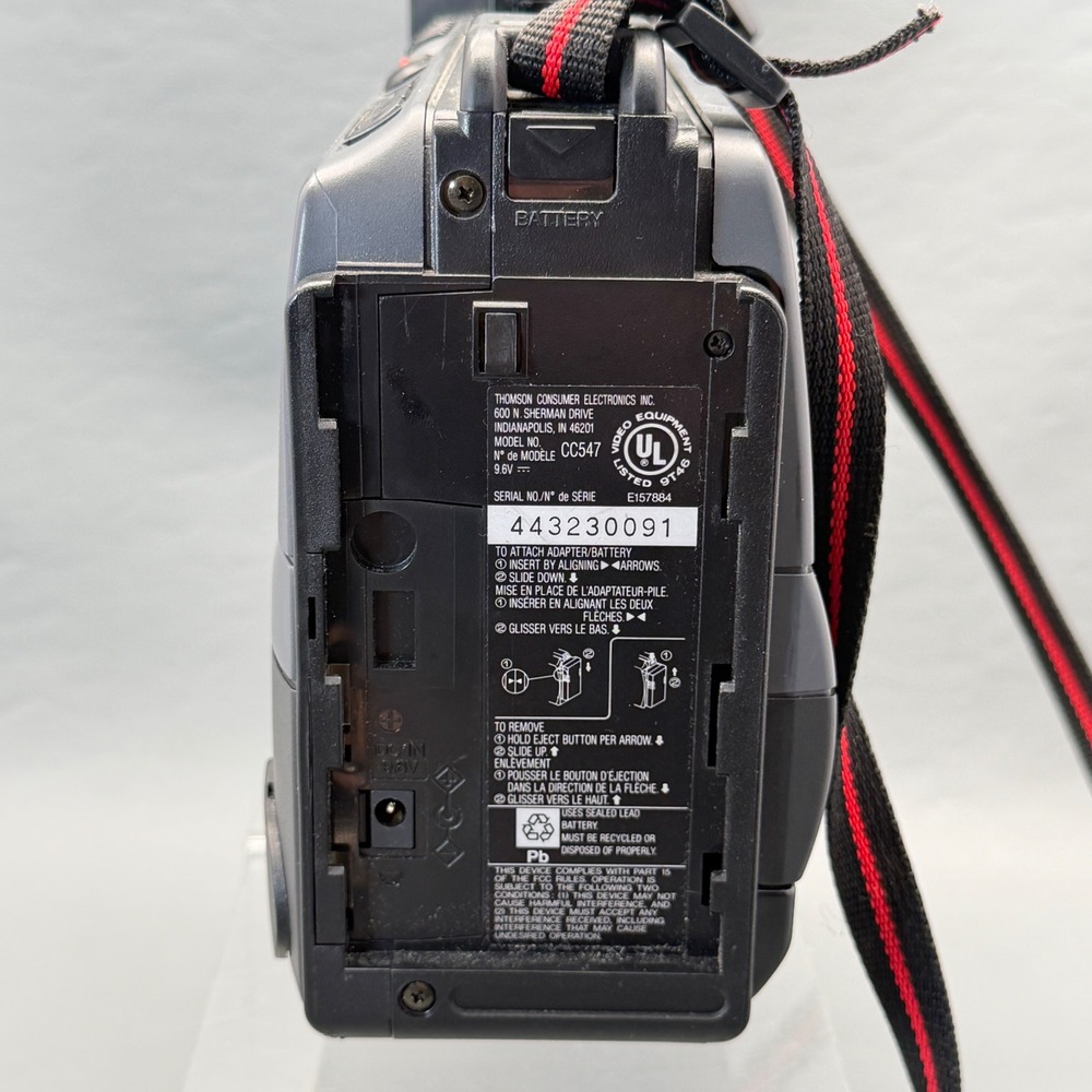 RCA CC547 VHS Camcorder Movie Camera 24x Zoom Bundle Charger Manual FOR PARTS - Picture 9 of 16
